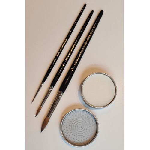 Zestaw - 3 duże pędzle z...