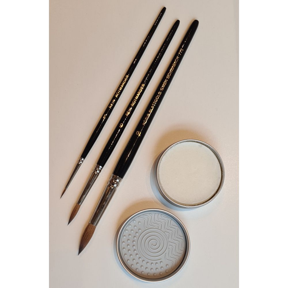 Zestaw - 3 duże pędzle z...