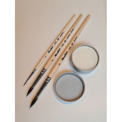 Zestaw - 3 duże pędzle z...