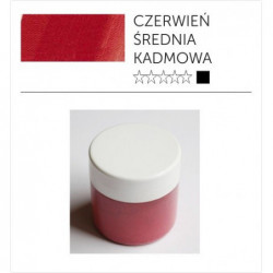 Pigmenty greckie - suche - czerwień kadmowa średnia imitacja