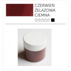 Pigmenty greckie - suche - czerwień żelazowa ciemna