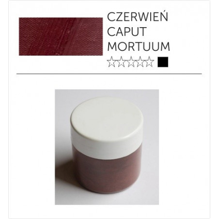 Pigment suchy - czerwień caput mortuum