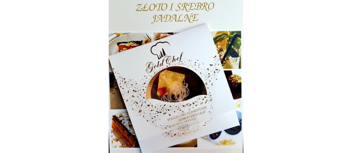NOWOŚĆ! ZŁOTO JADALNE 25 PŁATKÓW 80 X 80 MM!